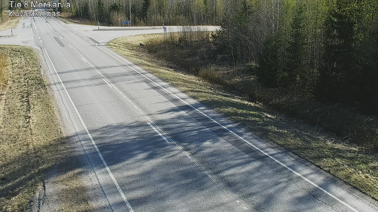 Weather Camera Image Road 8 Merikarvia, Kuvaskangas, Merikarvia, Satakunta