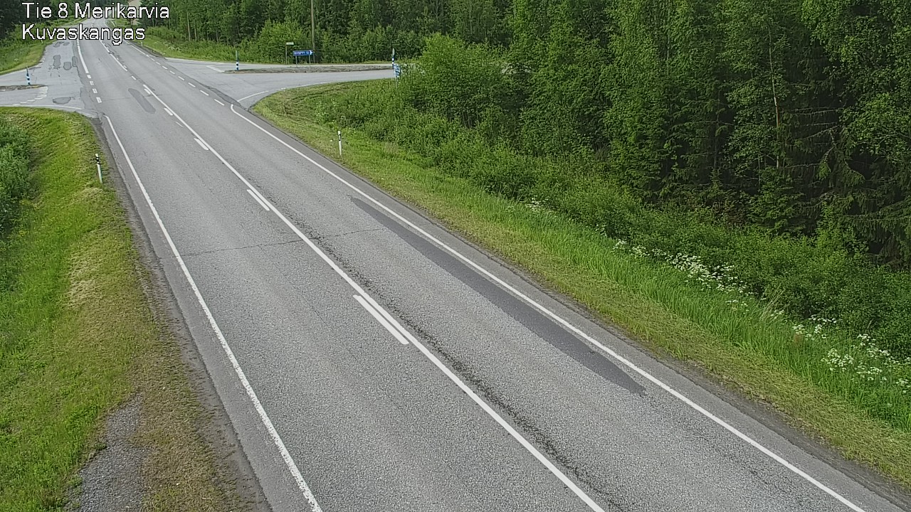 Weather Camera Image Väg 8 Merikarvia, Kuvaskangas, Merikarvia, Satakunta