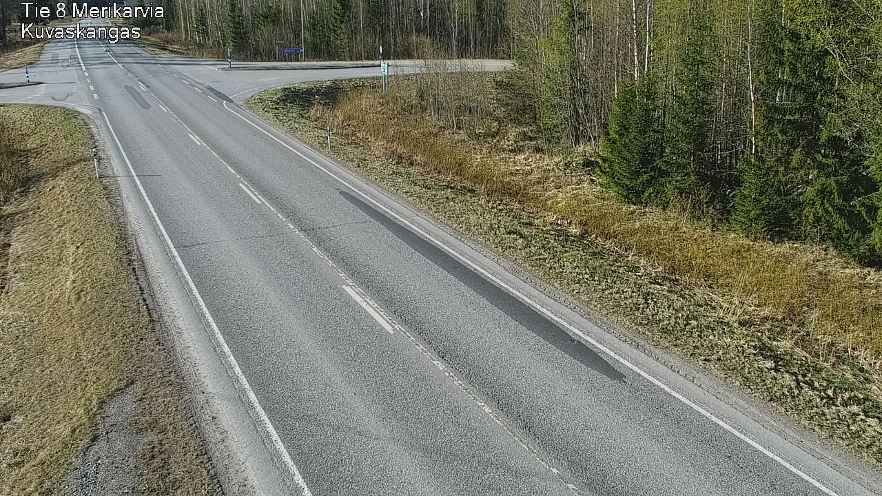 Weather Camera Image Road 8 Merikarvia, Kuvaskangas, Merikarvia, Satakunta