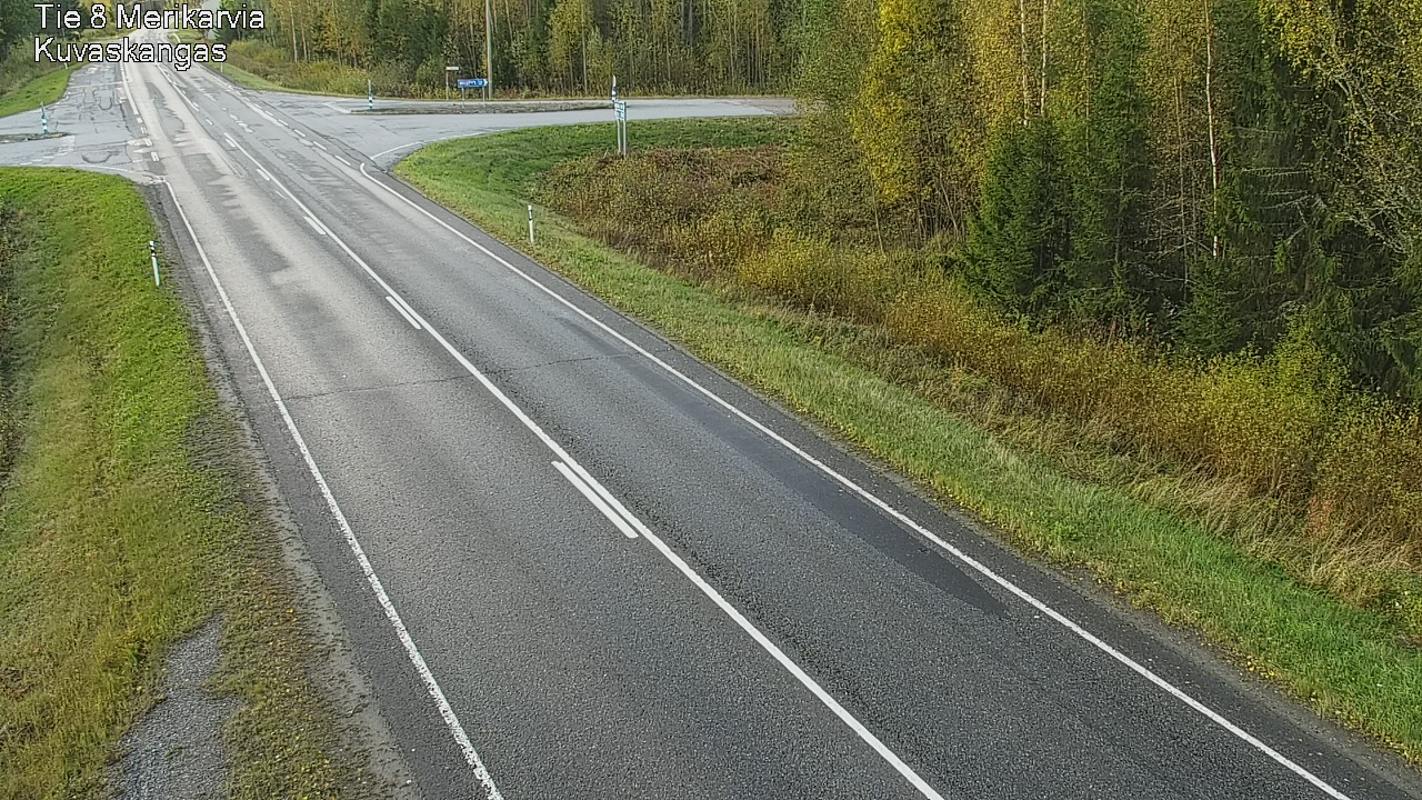 Weather Camera Image Road 8 Merikarvia, Kuvaskangas, Merikarvia, Satakunta