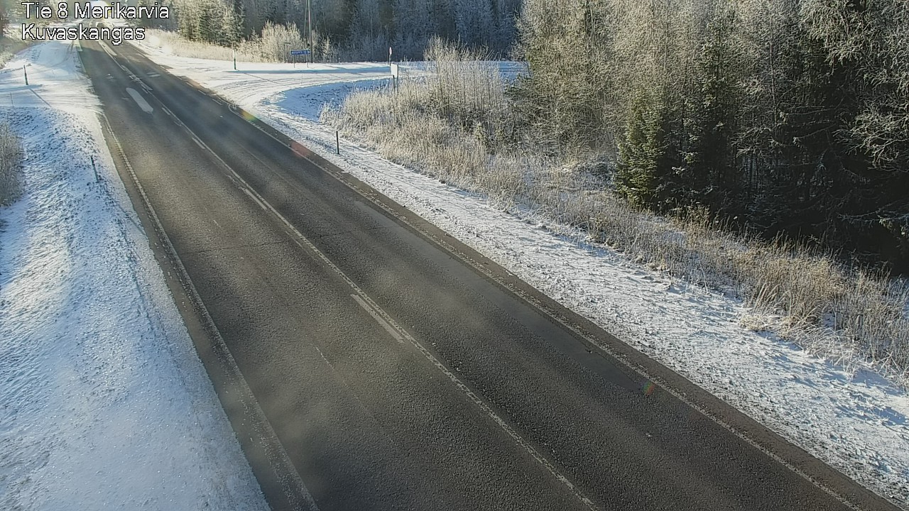 Weather Camera Image Road 8 Merikarvia, Kuvaskangas, Merikarvia, Satakunta