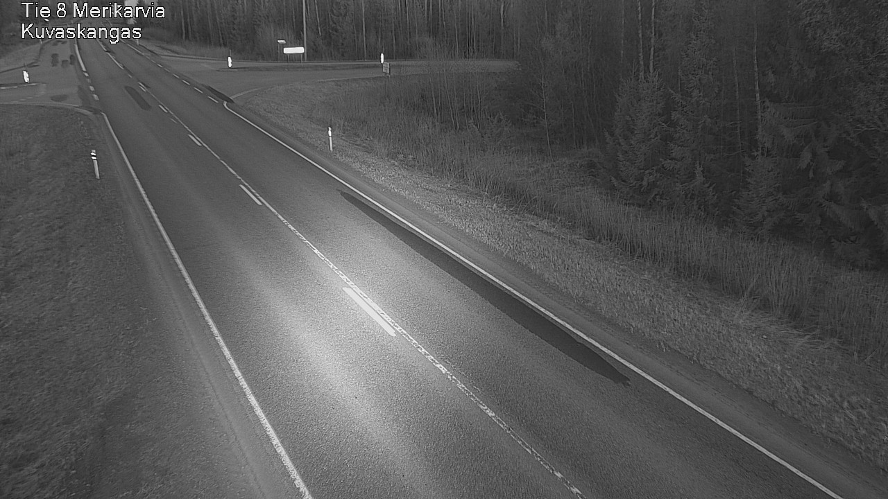 Weather Camera Image Road 8 Merikarvia, Kuvaskangas, Merikarvia, Satakunta