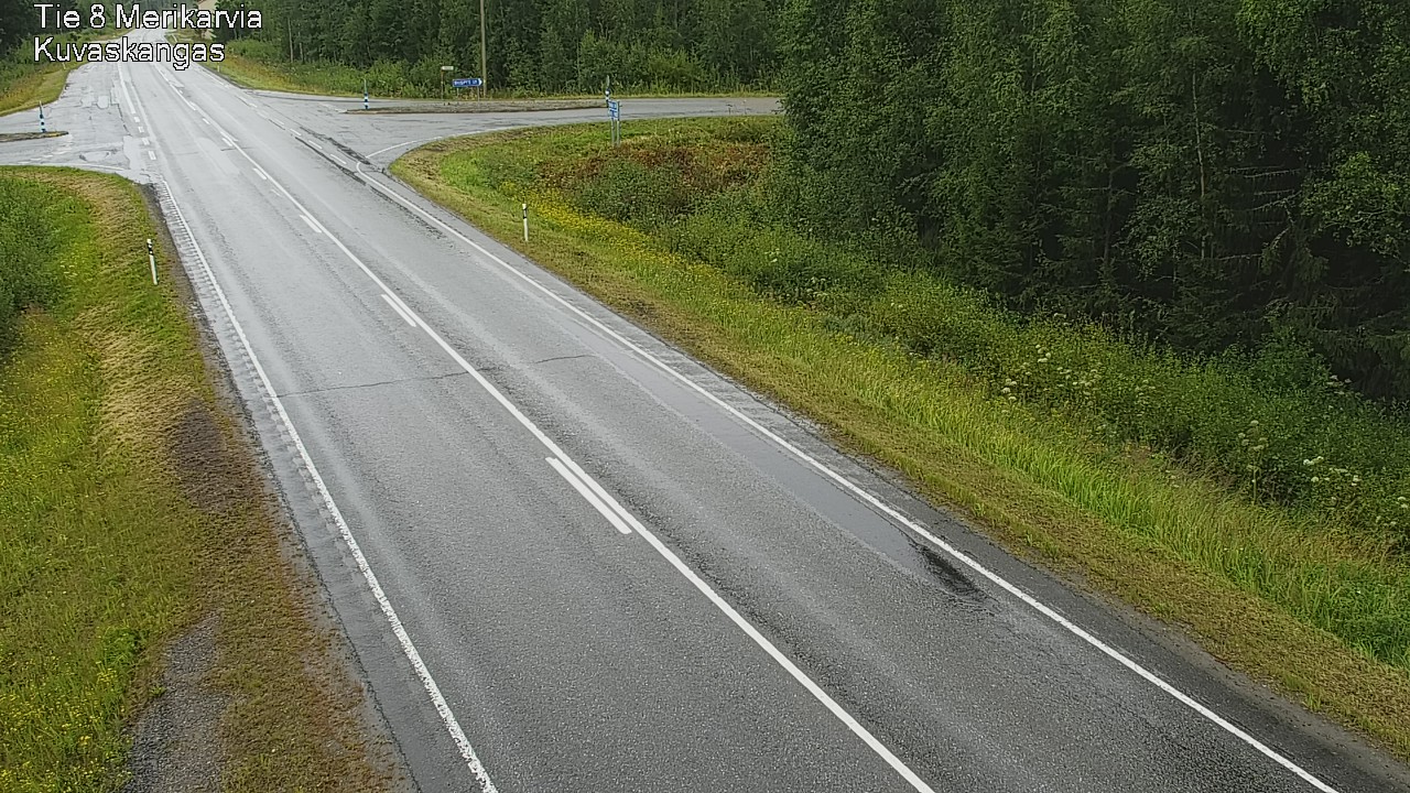 Weather Camera Image Road 8 Merikarvia, Kuvaskangas, Merikarvia, Satakunta