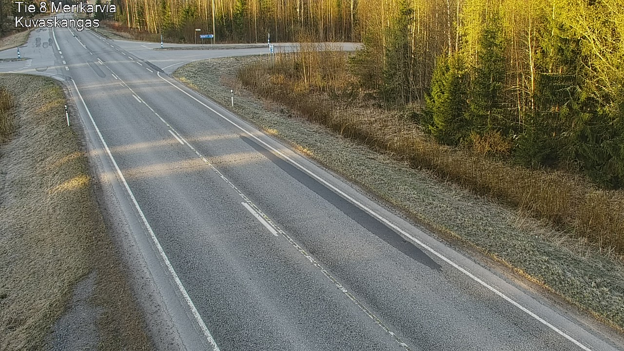 Weather Camera Image Road 8 Merikarvia, Kuvaskangas, Merikarvia, Satakunta