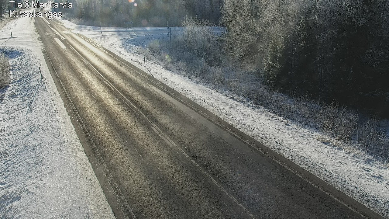 Weather Camera Image Road 8 Merikarvia, Kuvaskangas, Merikarvia, Satakunta