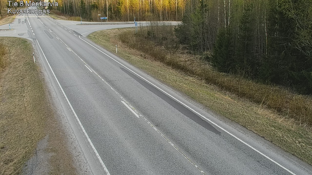 Weather Camera Image Road 8 Merikarvia, Kuvaskangas, Merikarvia, Satakunta