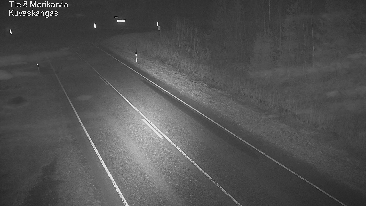 Weather Camera Image Road 8 Merikarvia, Kuvaskangas, Merikarvia, Satakunta