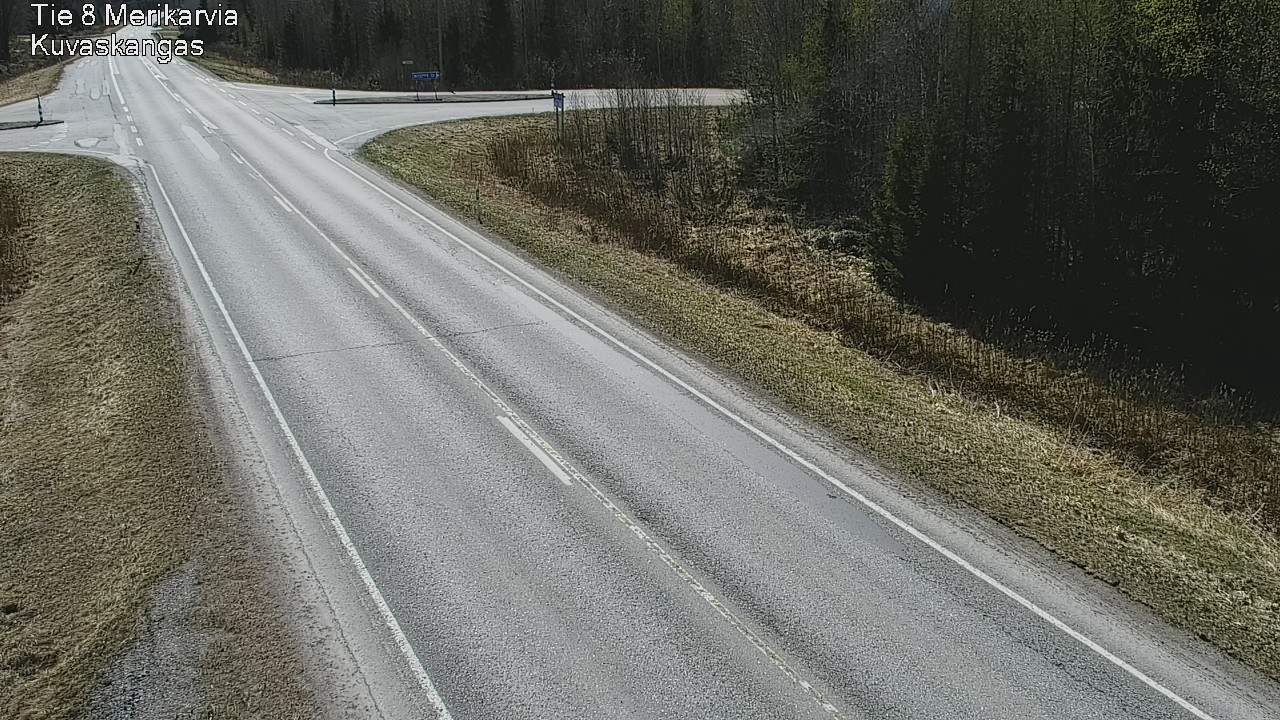 Weather Camera Image Road 8 Merikarvia, Kuvaskangas, Merikarvia, Satakunta