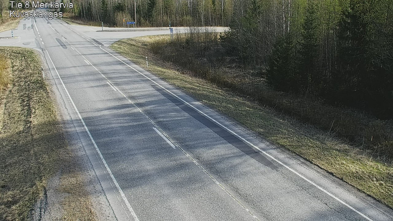Weather Camera Image Road 8 Merikarvia, Kuvaskangas, Merikarvia, Satakunta