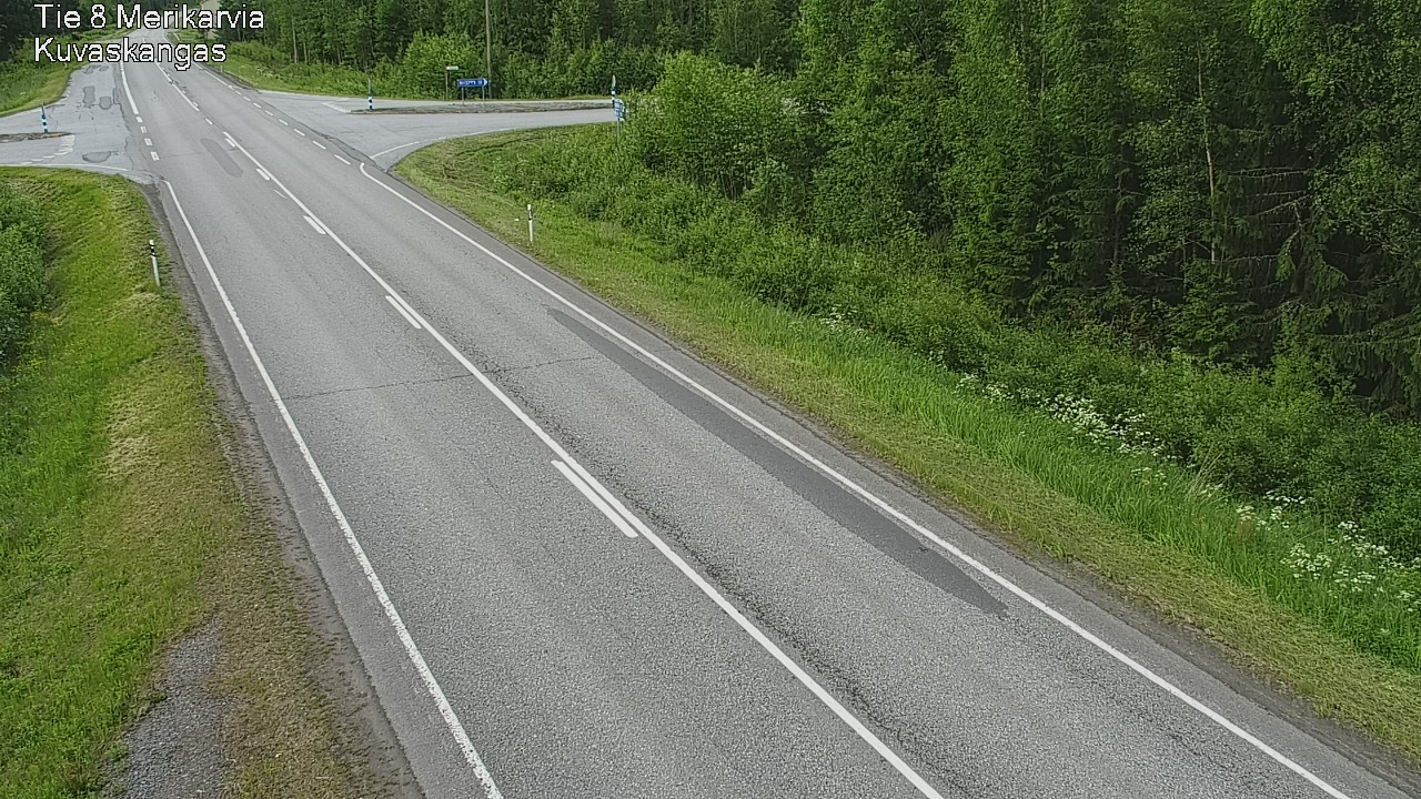 Weather Camera Image Väg 8 Merikarvia, Kuvaskangas, Merikarvia, Satakunta