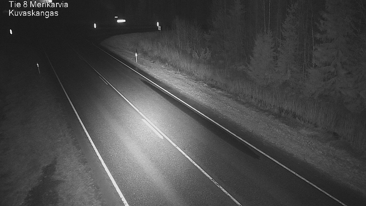 Weather Camera Image Road 8 Merikarvia, Kuvaskangas, Merikarvia, Satakunta