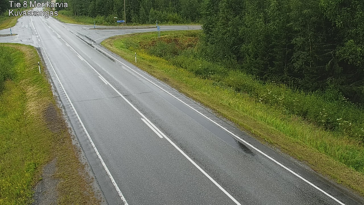 Weather Camera Image Road 8 Merikarvia, Kuvaskangas, Merikarvia, Satakunta