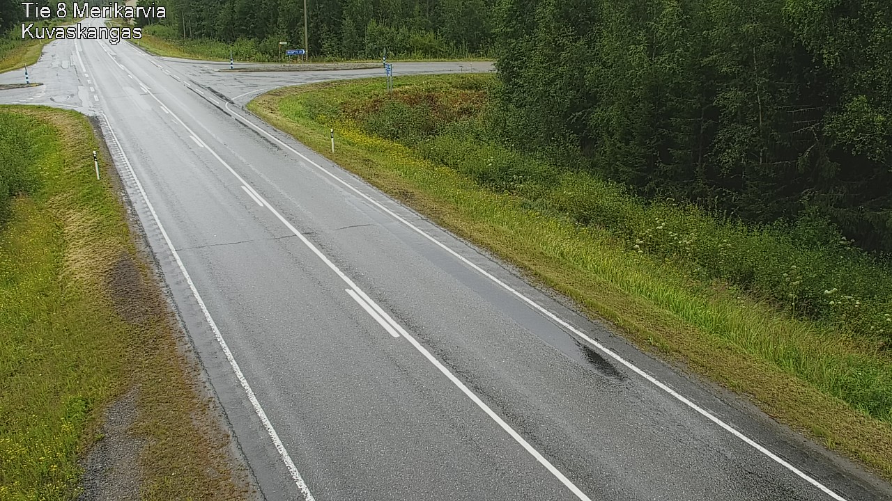 Weather Camera Image Road 8 Merikarvia, Kuvaskangas, Merikarvia, Satakunta