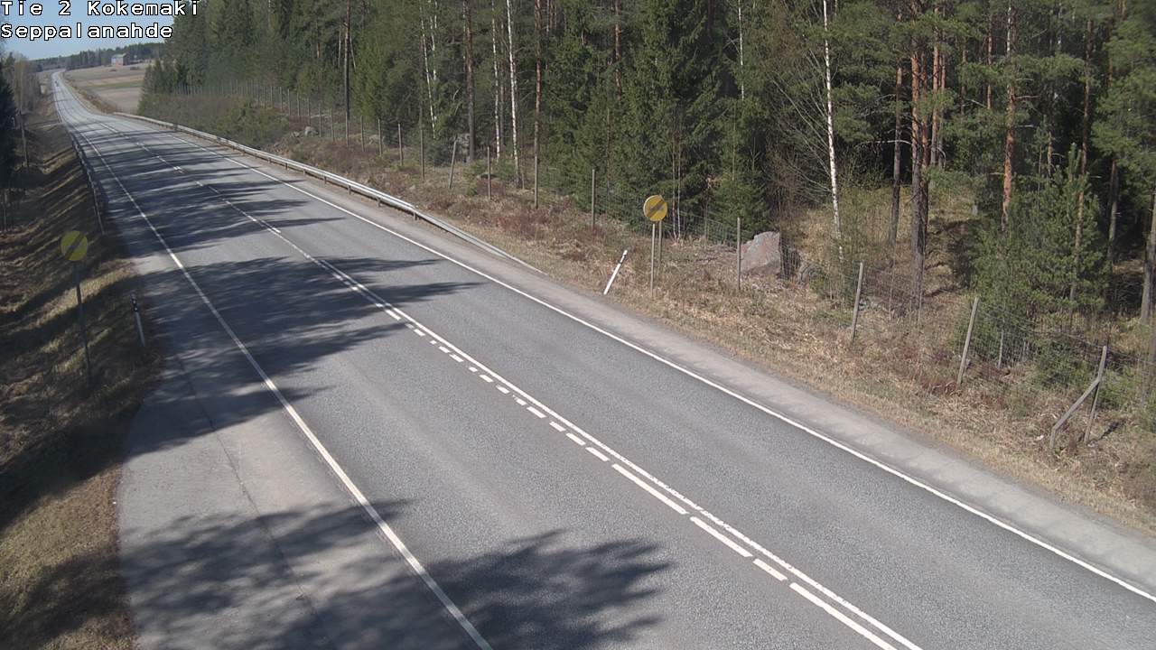 Weather Camera Image Väg 2 Kokemäki, Seppälänahde, Kokemäki, Satakunta