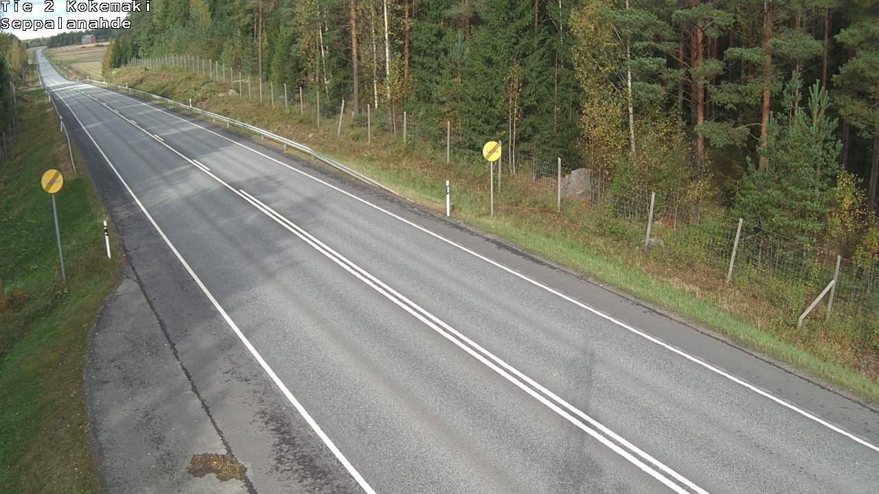 Weather Camera Image Väg 2 Kokemäki, Seppälänahde, Kokemäki, Satakunta