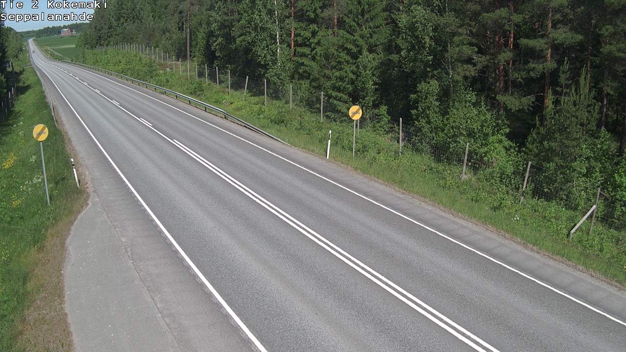Weather Camera Image Väg 2 Kokemäki, Seppälänahde, Kokemäki, Satakunta
