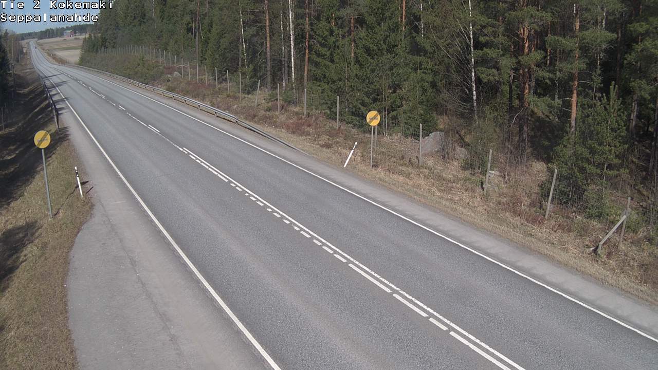 Weather Camera Image Väg 2 Kokemäki, Seppälänahde, Kokemäki, Satakunta