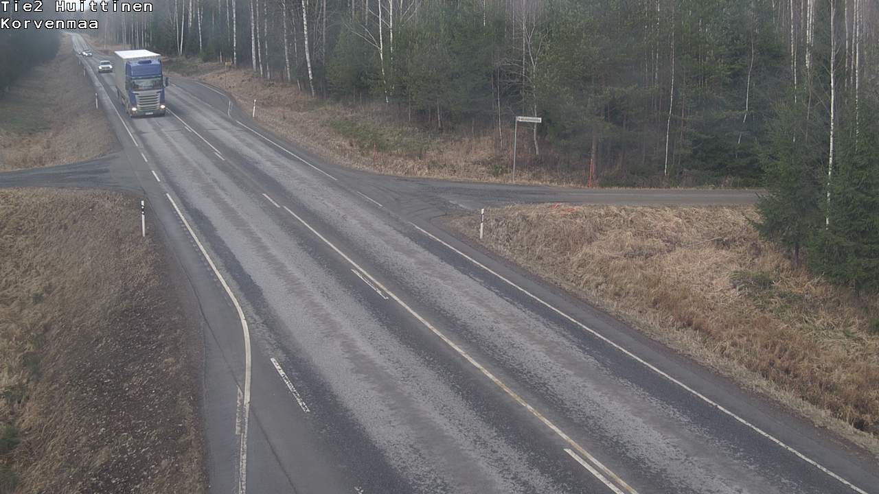 Weather Camera Image Väg 2 Huittinen, Korvenmaa, Huittinen, Satakunta