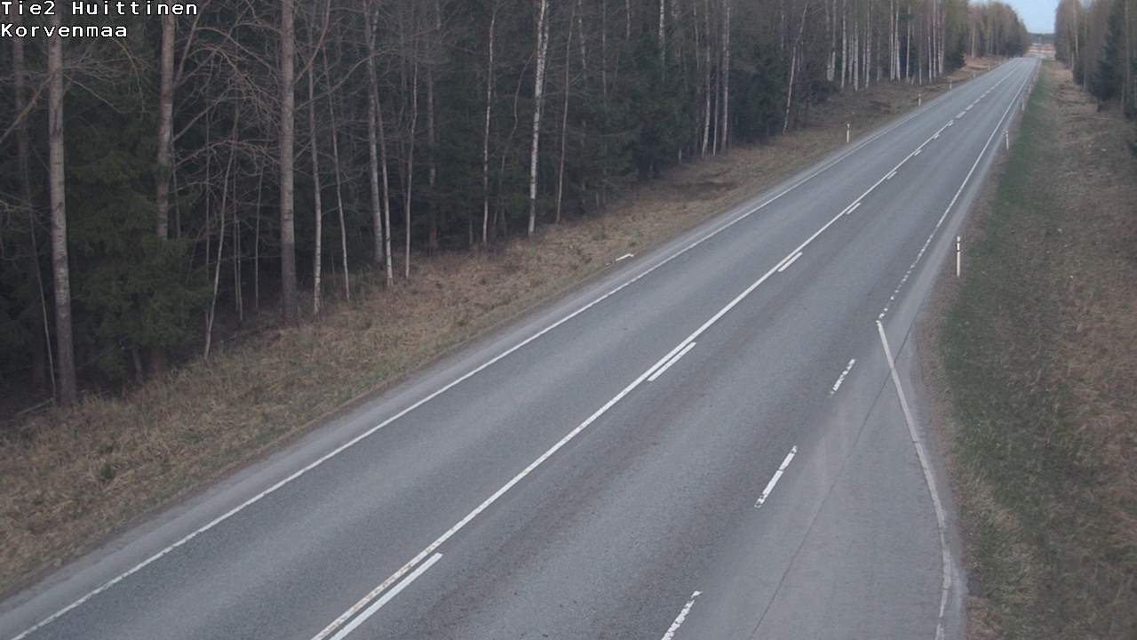 Weather Camera Image Road 2 Huittinen, Korvenmaa, Huittinen, Satakunta