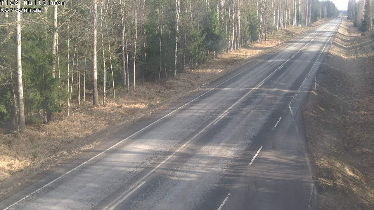 Weather Camera Image Road 2 Huittinen, Korvenmaa, Huittinen, Satakunta