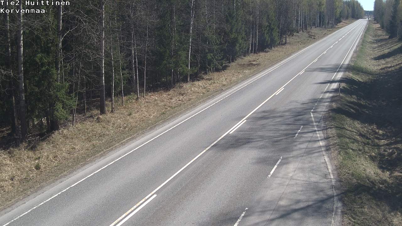 Weather Camera Image Road 2 Huittinen, Korvenmaa, Huittinen, Satakunta