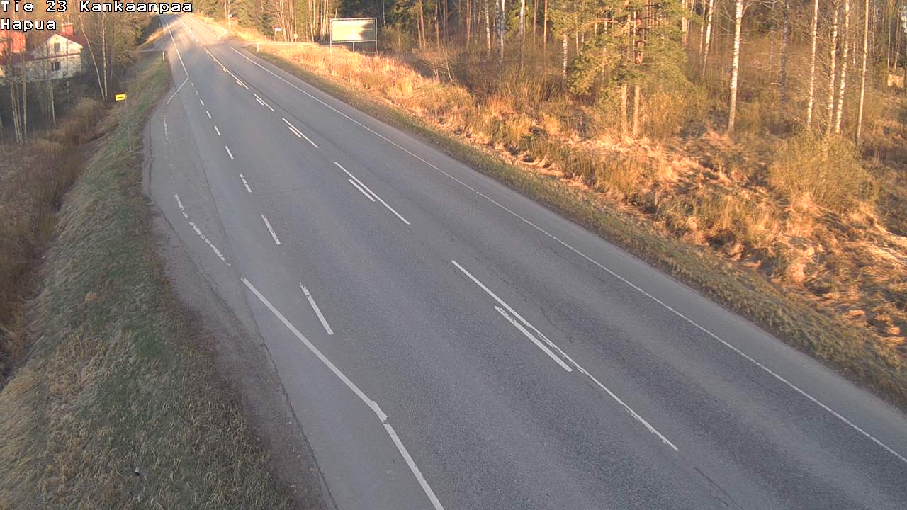 Weather Camera Image Road 23 Kankaanpää, Hapua, Kankaanpää, Satakunta
