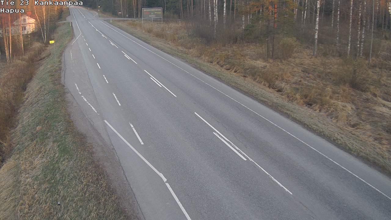 Weather Camera Image Road 23 Kankaanpää, Hapua, Kankaanpää, Satakunta
