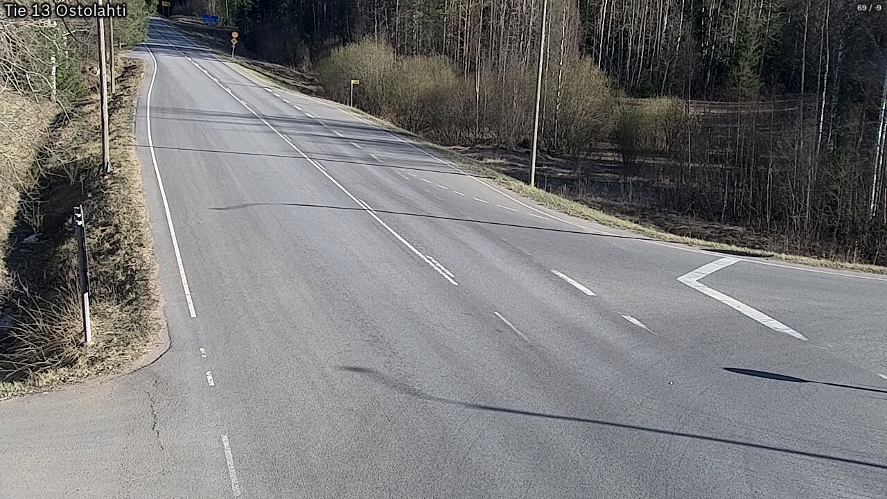 Weather Camera Image Road 13 Ostolahti, Mikkeli, Etelä-Savo