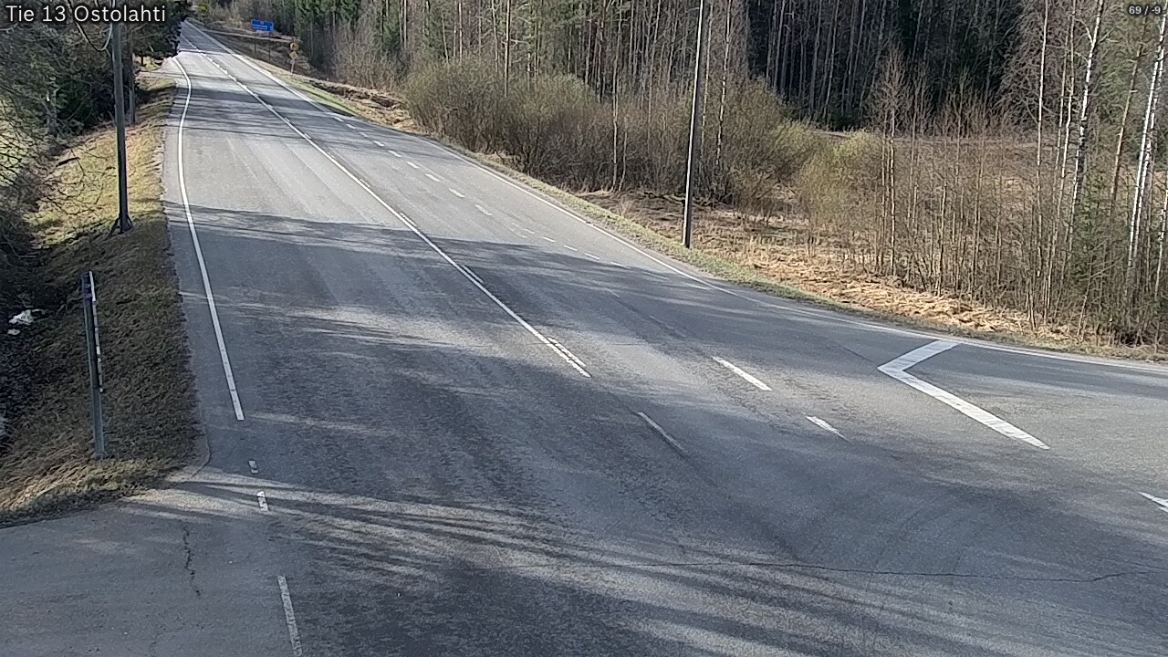 Weather Camera Image Road 13 Ostolahti, Mikkeli, Etelä-Savo
