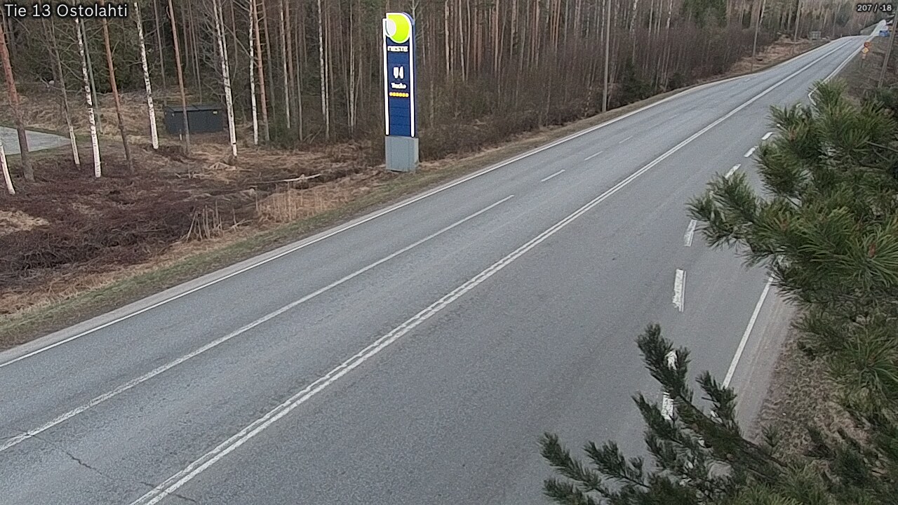 Weather Camera Image Road 13 Ostolahti, Mikkeli, Etelä-Savo