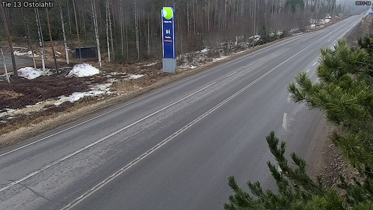 Weather Camera Image Road 13 Ostolahti, Mikkeli, Etelä-Savo