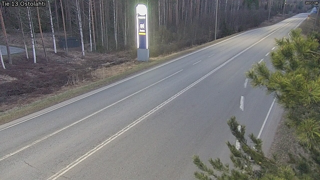 Weather Camera Image Road 13 Ostolahti, Mikkeli, Etelä-Savo