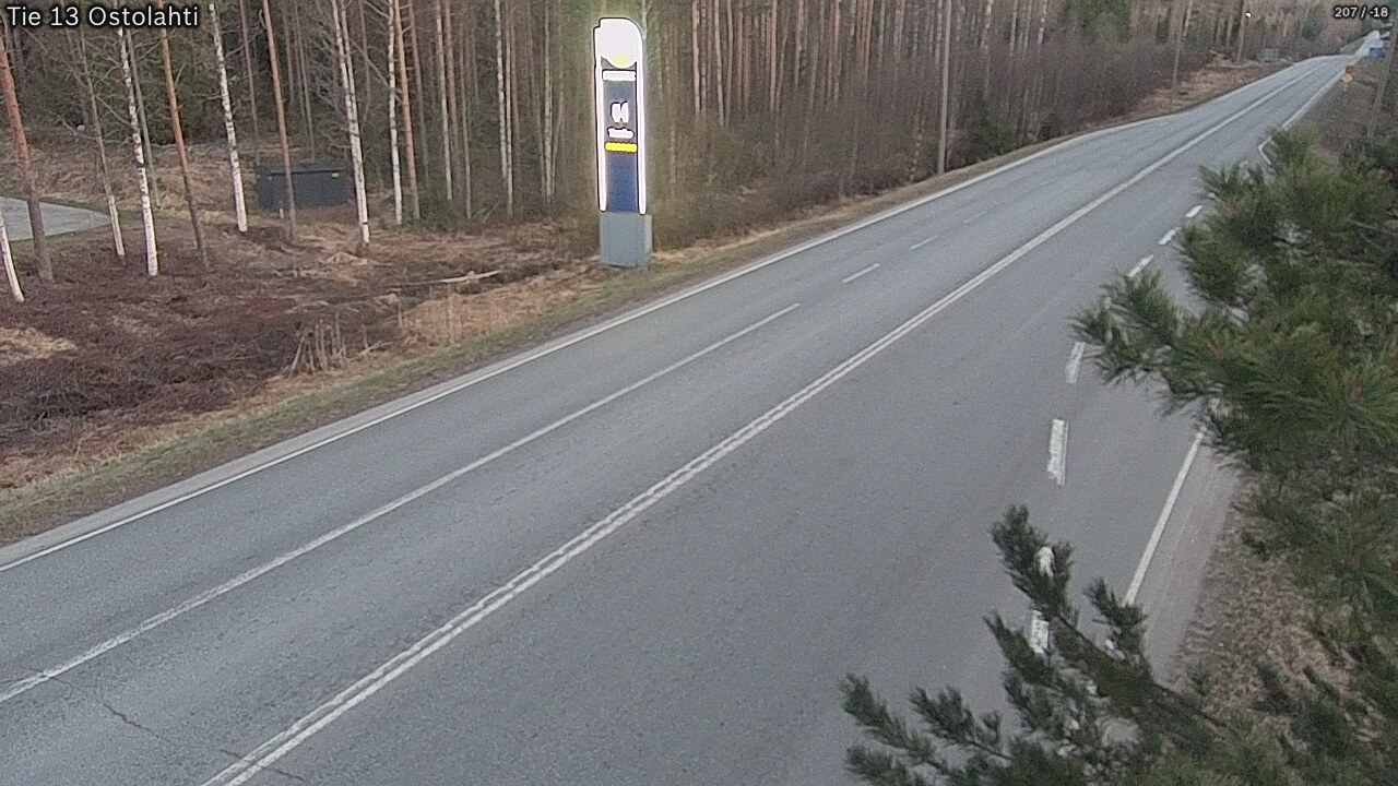 Weather Camera Image Road 13 Ostolahti, Mikkeli, Etelä-Savo