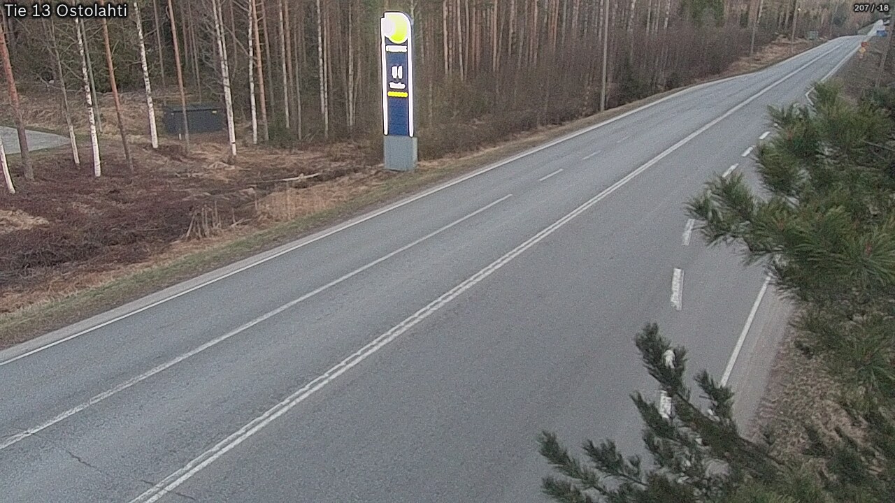 Weather Camera Image Road 13 Ostolahti, Mikkeli, Etelä-Savo