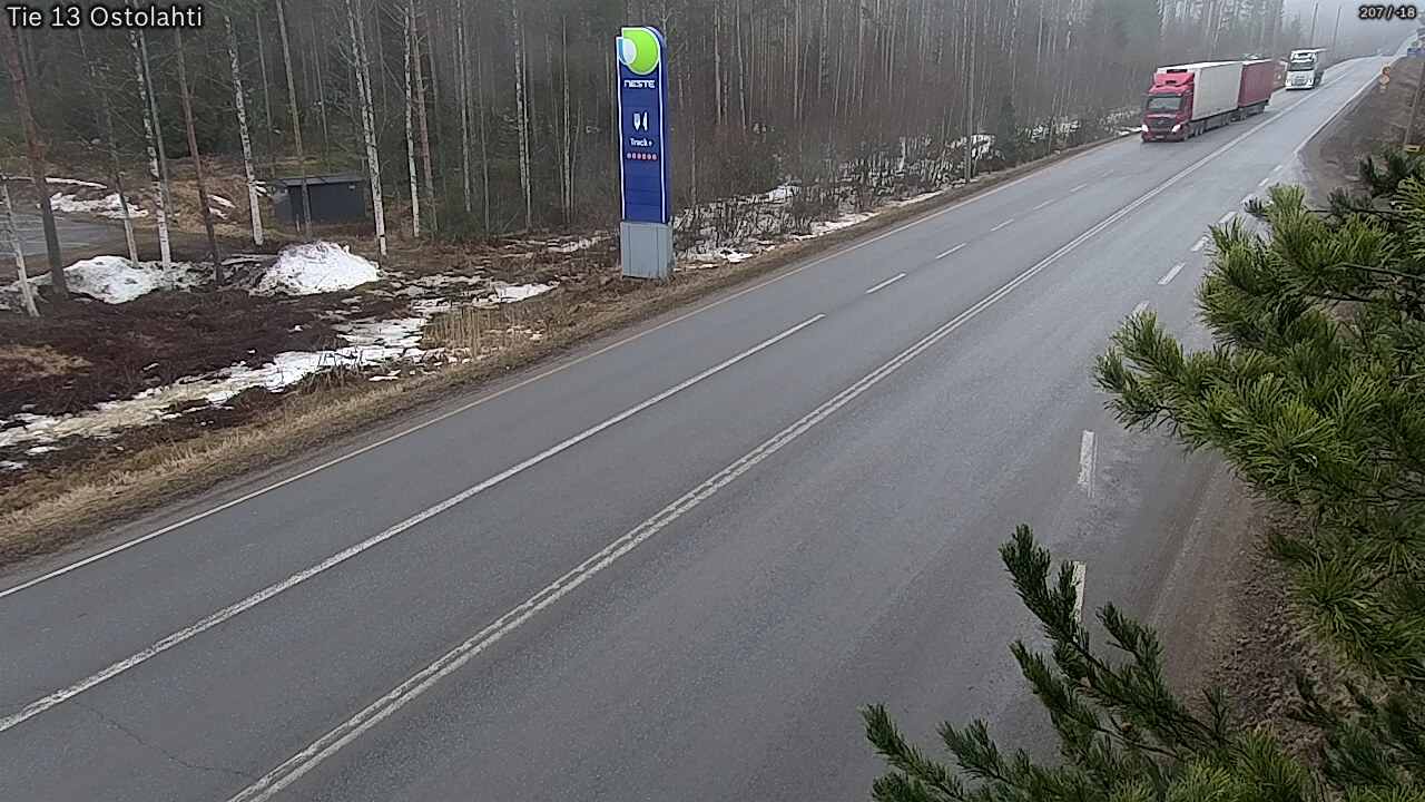 Weather Camera Image Väg 14 Ostolahti, Mikkeli, Etelä-Savo