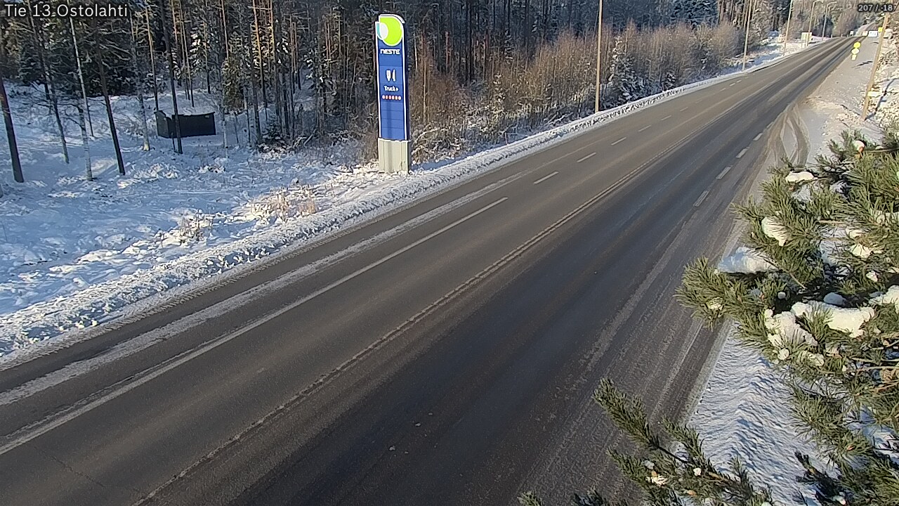 Weather Camera Image Väg 14 Ostolahti, Mikkeli, Etelä-Savo