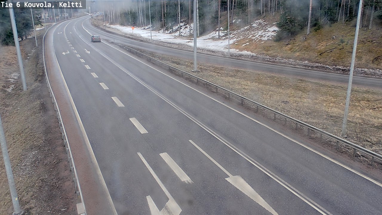 Weather Camera Image Väg 6 Kouvola,  Keltti, Kouvola, Kymenlaakso