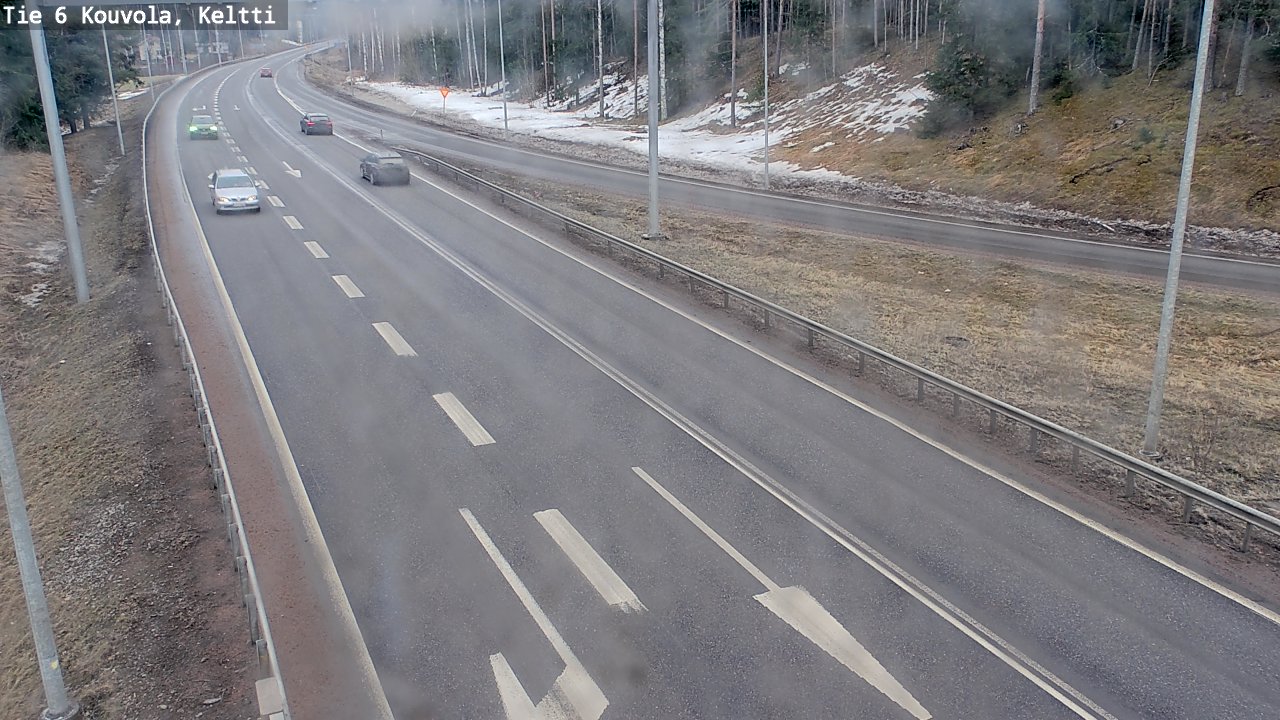 Weather Camera Image Väg 6 Kouvola,  Keltti, Kouvola, Kymenlaakso