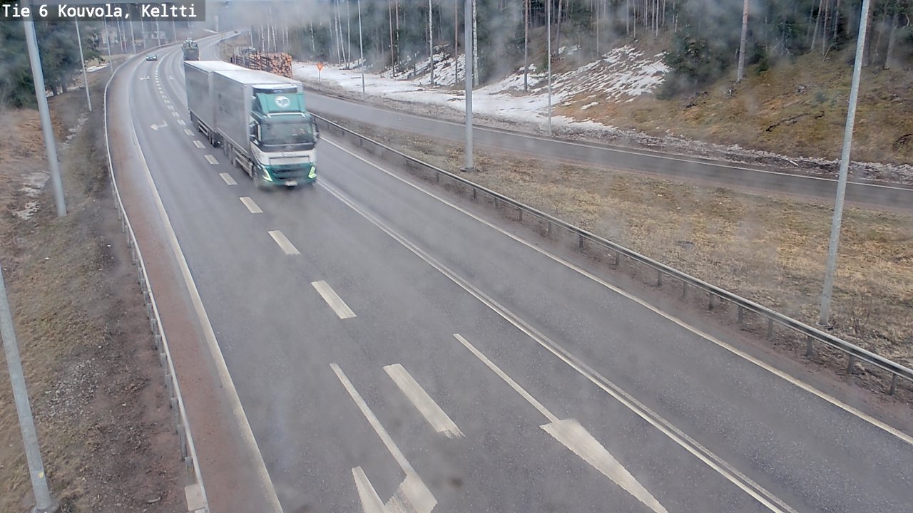Weather Camera Image Väg 6 Kouvola,  Keltti, Kouvola, Kymenlaakso