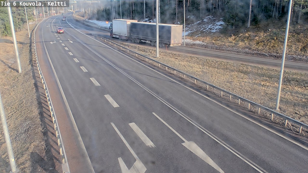 Weather Camera Image Väg 6 Kouvola,  Keltti, Kouvola, Kymenlaakso