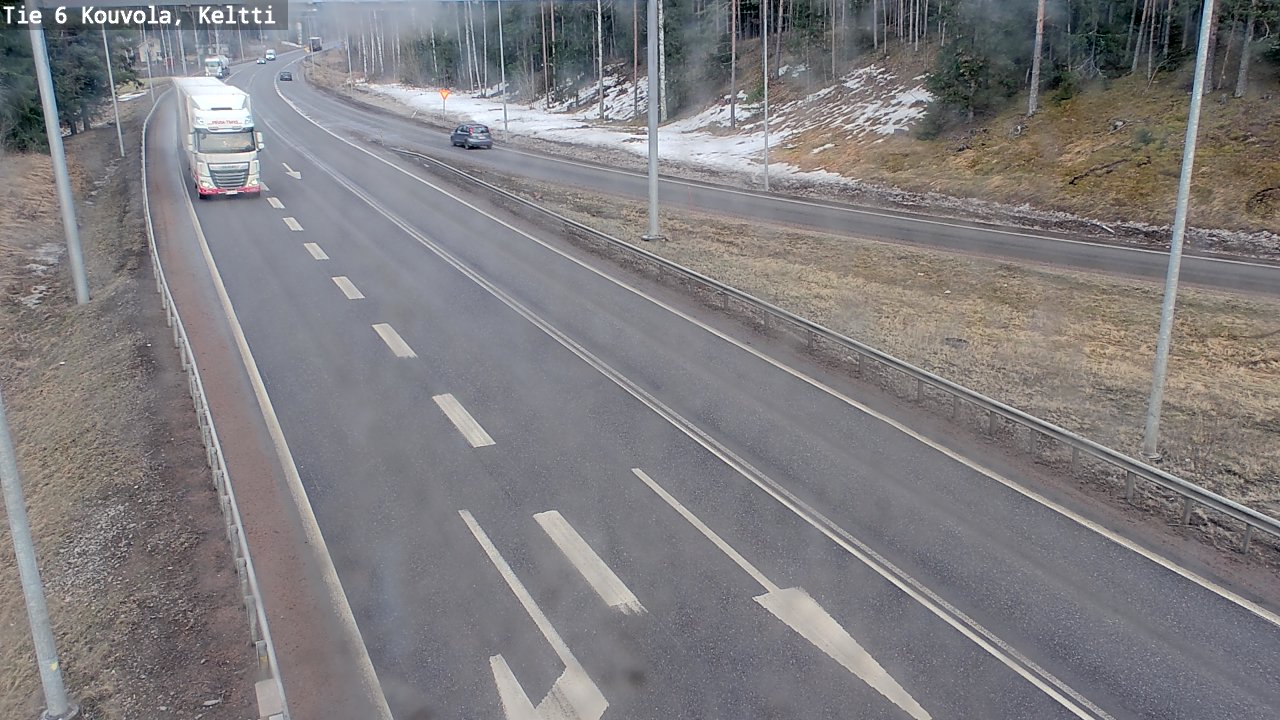 Weather Camera Image Väg 6 Kouvola,  Keltti, Kouvola, Kymenlaakso