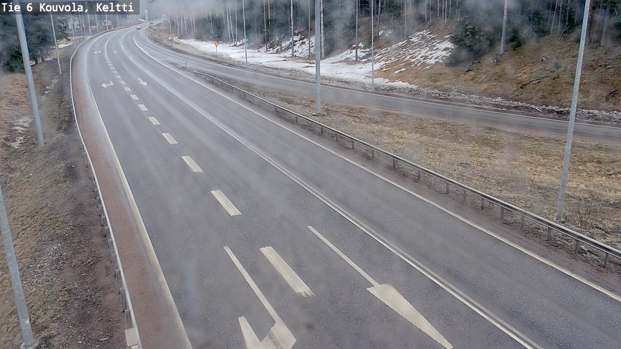 Weather Camera Image Väg 6 Kouvola,  Keltti, Kouvola, Kymenlaakso