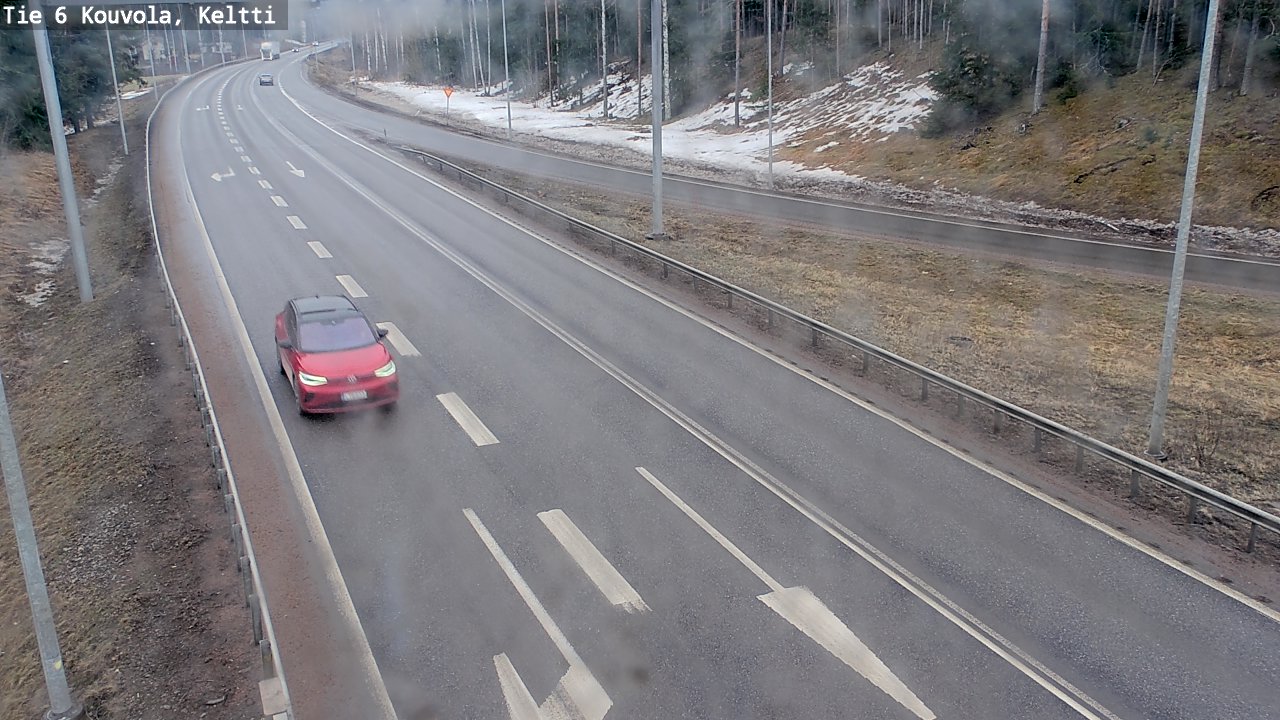 Weather Camera Image Väg 6 Kouvola,  Keltti, Kouvola, Kymenlaakso