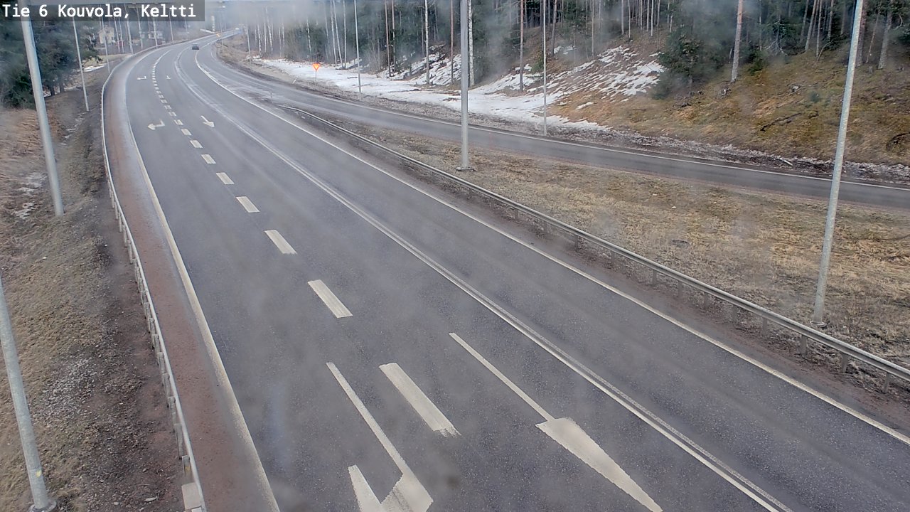 Weather Camera Image Väg 6 Kouvola,  Keltti, Kouvola, Kymenlaakso