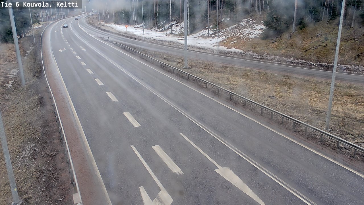 Weather Camera Image Väg 6 Kouvola,  Keltti, Kouvola, Kymenlaakso
