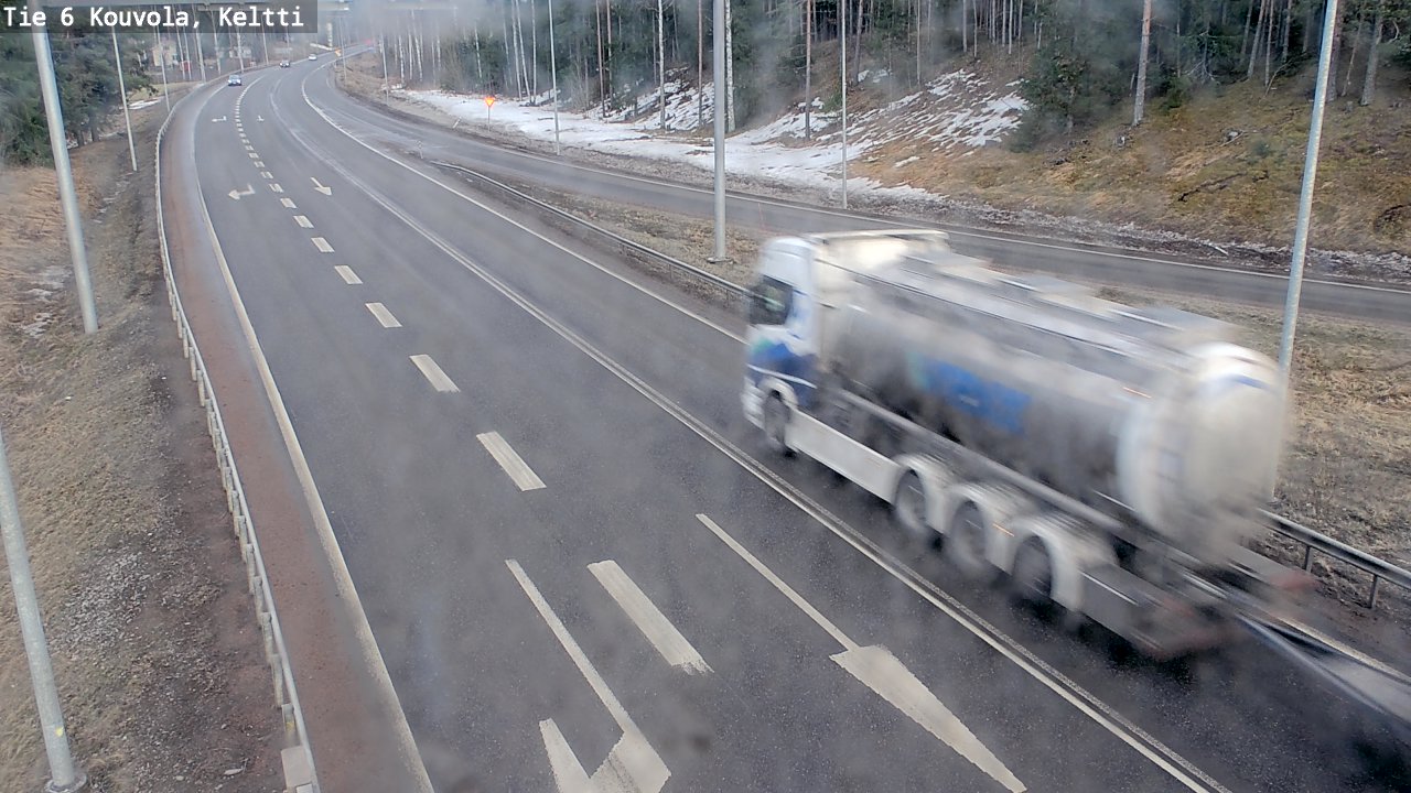 Weather Camera Image Väg 6 Kouvola,  Keltti, Kouvola, Kymenlaakso