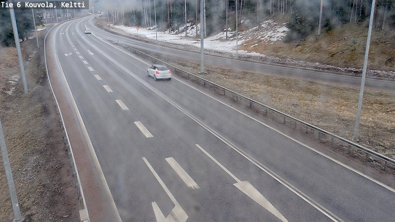 Weather Camera Image Väg 6 Kouvola,  Keltti, Kouvola, Kymenlaakso