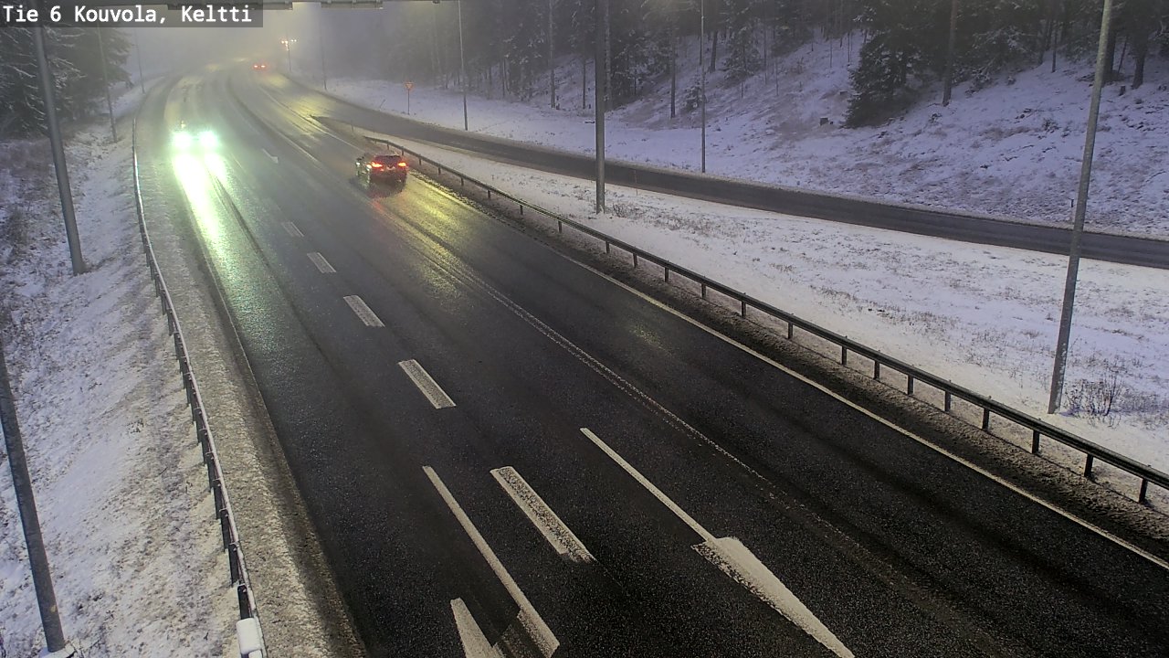 Weather Camera Image Väg 6 Kouvola, Keltti, Kouvola, Kymenlaakso