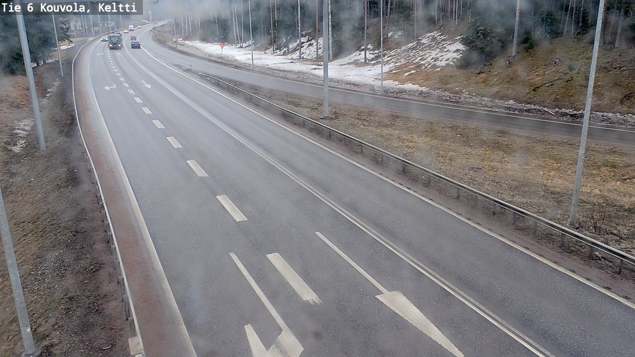 Weather Camera Image Väg 6 Kouvola,  Keltti, Kouvola, Kymenlaakso