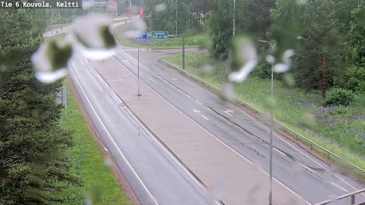 Weather Camera Image Väg 6 Kouvola,  Keltti, Kouvola, Kymenlaakso